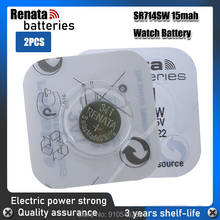 2 pçs renata 1.55v relógio bateria 341 sr714sw óxido de prata swiss feito e341 s36 rw322 baterias 2024 - compre barato