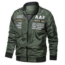2020 novo plus size jaquetas masculinas gola piloto da força aérea casaco militar tático jaqueta masculina outono quente casual jaqueta de vôo 2024 - compre barato