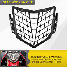 Farol protetor grille guarda capa para honda crf250l crf250m crf 250 l crf 250 m 2012 2013 2014 2015 2016 2017 2024 - compre barato