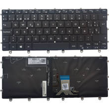НОВЫЙ Испанский/SP Клавиатура для ноутбука DELL 2in1 XPS 13 9365 P71G 0WPCF9 WPCF9 NSK-EG0BC с подсветкой 2024 - купить недорого