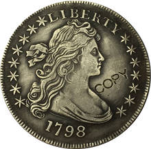 USA 1798 Draped Bust Dollar Copy Coins 2024 - buy cheap