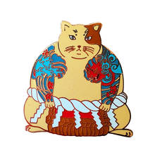 Эмалированная булавка Sumo yakудза, японский традиционный художественный значок для борьбы, драгоценности, бойфренда, подружек, подарок для взрослых и детей 2024 - купить недорого