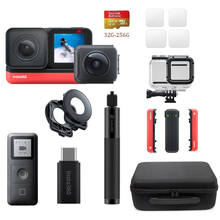 Спортивная камера Insta360 ONE R twin edition, 5,7 K, 360, 4K, 1 дюйм, Leica Edition, широкоугольная, водонепроницаемая Экшн-камера 2024 - купить недорого