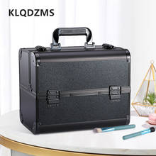 KLQDZMS Multifunctional Makeup Case Trolley Nails Makeup Toolbox Beauty Case Rolling Luggage Foldable Beauty Suitcase Travel Bag 2024 - buy cheap