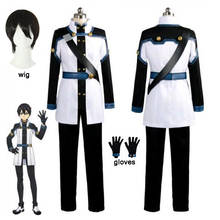 Sword Art Online SAO Movie: Ordinal Scale Kirigaya Kazuto Kirito Coat Tops Pants Uniform Anime Outfit Cosplay Costumes and wig 2024 - buy cheap