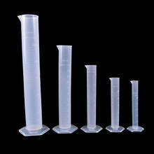 Cilindro de medición de plástico de 50ml, herramienta de tubo graduado de prueba de laboratorio, conjunto de Química asequible 2024 - compra barato