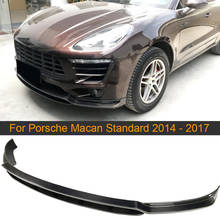 Alerón delantero de fibra de carbono para coche, accesorio para Porsche Macan Standard 2014, 2015, 2016, 2017 2024 - compra barato