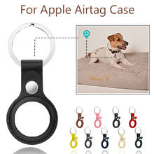 Leather Case Cover for Airtags Smart Anti-lost Tracker for apple Airtag Protective frame Tracking Locator Keychain Bumper Shell 2024 - buy cheap