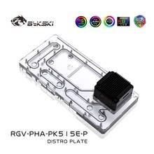 BYKSKI Acrylic Board Water Channel Solution use for PHANTEKS 515E Case for CPU and GPU Block / 3PIN RGB Light / Intead Reservoir 2024 - buy cheap