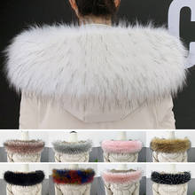 Fur Collar For Parkas Coats Women Faux Fox Fur Collar Shawl Collar Fur Female Fashion Autumn And Winter Warm Shawl Scarves 2024 - buy cheap