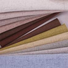 Sofa Fabric Solid Linen Fabric Material For Making Curtain Upholstery Fabrics Sewing Cushion Cover 2024 - buy cheap