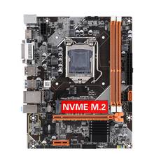Материнская плата B75 LGA1155 с интерфейсом NVMe M.2 SSD, Поддержка Intel LGA 1155 i3 i5 i7 ЦП DDR3 DIMM HDMI VGA DVI 2024 - купить недорого