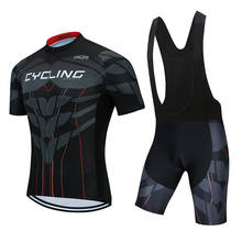 Ropa de Ciclismo de LICRA para hombre, Conjunto de Jersey de Gel y pantalones cortos, traje profesional para bicicleta de montaña, Kit de uniforme de verano, 2021 2024 - compra barato