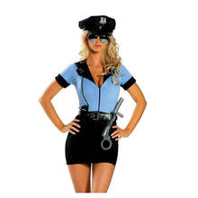 Disfraz de oficial de policía para mujer adulta, disfraz Sexy de disfraz de Halloween, disfraz de policía, vestido de lujo 2024 - compra barato