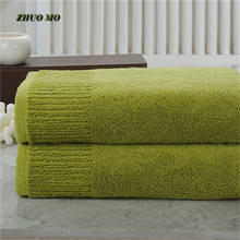 Роскошное банное полотенце из 100% хлопка, супервпитывающие полотенца для взрослых, домашнее гостиничное мягкое махровое полотенце 10 цветов 70*140 см 2024 - купить недорого