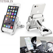 Motorcycle Mobile Phone Holder Motorbike Bike Handlebar Stand Mount For HONDA CR 125 CB400 SF CBR 1100 XX VARADERO XL1000 DAX 2024 - buy cheap