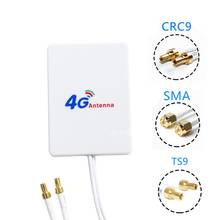 Mejora de señal 3G 4G LTE, Cable de extensión de doble cabeza, alta ganancia, 28dbi externa de pequeña antena plana, 2m 2024 - compra barato