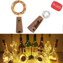 1M 10LED Wine Bottle Lights With Cork LED String Light Copper Wire Fairy Garland Lights Christmas Holiday Party Wedding Decor 2024 - buy cheap