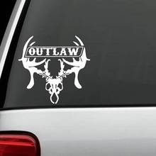 For Outlaw Deer Rack Skull Hunting Decal Sticker Bow  Camo Mossy Stand Car Styling 2024 - buy cheap