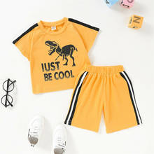 Summer Toddler Kid Baby Girl Clothes Sets 1-6Y Cartoon Print Top T-shirt Shorts Outfit  Set 2024 - купить недорого