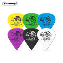 Dunlop-púas de guitarra Tortex Sharp Plectrum, accesorios eléctricos acústicos, mediadores, clásicas, 0,73-1,35mm 2024 - compra barato