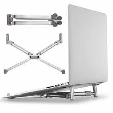 Soporte de aluminio plegable ajustable para ordenador portátil, base de escritorio estilo X para Notebook, de 7 a 15 pulgadas, para Macbook Pro Air Chromebook 2024 - compra barato