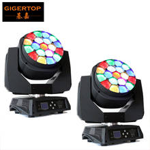 TIPTOP 2xLOT 19x15W RGBW 4IN1 Bee Eye K10 Moving Head Beam+wash Framing Effect DMX Stage Effect Lights Disco Beam Lighting 2024 - buy cheap