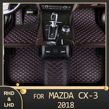 MIDOON-alfombrillas personalizadas para coche Mazda CX-3, almohadillas para los pies, cubierta de alfombra para automóvil, 2018 2024 - compra barato