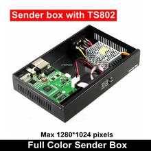 Synchronization Indoor Outdoor Led Video Screen Sender Box with Linsn TS802 Sending Card Meanwell Power Supply Included 2024 - buy cheap