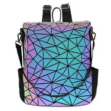 Luminous large Women Backpack Female Sequin Travel Bag School Backpack For Teenage Girls holographic Bagpack sac a dos mochila 2024 - buy cheap