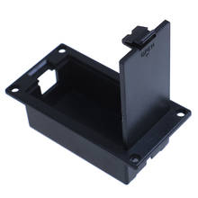 Flat Mount 9V Battery Case Box Holder Black for Electric Guitar Bass Storage Cover 2024 - buy cheap