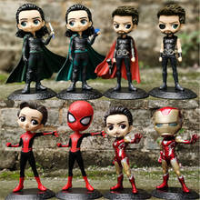 Q posket 15cm Marvel Avengers Endgame Spiderman Iron Man Captain America Thor Action Figure Toys Doll 2024 - buy cheap