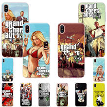 Чехол для телефона Grand Theft Auto GTA для iPhone 12, 11 Pro, X, XR, XS Max, SE2020, 7, 8, 6, 6s Plus, 5s 12mini, Мягкий Силиконовый ТПУ чехол-накладка 2024 - купить недорого