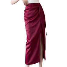 Женская шелковая юбка до середины икры на лето 2020 2024 - купить недорого