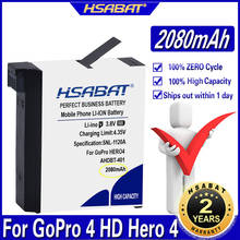 HSABAT-Batería de 2080mAh AHDBT 401 para Go Pro AHDBT-401 AHDBT401, para cámara Digital GoPro 4, HD Hero 4, Hero4 2024 - compra barato
