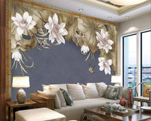 beibehang Custom photo wallpaper 3D European jewelry flower living room bedroom TV background wall mural wallpaper wall 3D 2024 - buy cheap