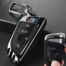 Car key case cover fob key ring FOR BMW F15 F16 F48 E53 E70 E39 F10 F30 G30 G38 525 540 740 1 2 5 7 Series 218i X1 X3 X4 X5 X6 2024 - buy cheap