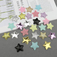 100Pcs 2.8cm Color Glitter Stars Padded Appliques Kids Hair Accessories Materials Ornaments DIY Craft Pentagram Embossing Decor 2024 - buy cheap