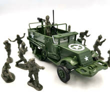 Vehículo militar M3 de media pista para niños, modelo de montaje de vehículo blindado, escala 1:72, modelo de coche, juguetes para niños, figuras de acción, soldados 2024 - compra barato