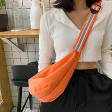 Corduroy Waist Bag Designer Zipper Chest Bag Sport Travel Fanny Pack Girl Waist Belt Bags Fashion Phone Waist Pack For Women 2024 - купить недорого