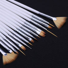 15 Pcs Professional Nail Art Brush Set Line Drawing Painting Pen UV Gel Polish  Acrylic Perfect Manicure Nail Dust Collector 2024 - buy cheap