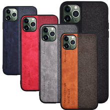 Funda de silicona suave de lujo para iphone, carcasa trasera protectora con textura de tela dura para iphone 11 Pro Max, iphone 11 2024 - compra barato