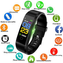 115 Plus Health Bracelet Heart Rate / Blood Pressure / Pedometer Fitness Tracker Wristband Waterproof Sports Smart Watch Men 2024 - buy cheap