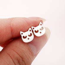 Jisensp Cartoon Tiny Bear Stud Earrings Fashion Jewelry for Women Cute Animal Teddy Bear Ear Stud Party Gift bijoux 2024 - buy cheap