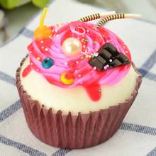 Forma de cupcake de bolo artificial falsa, realista, copo, exibição, fotografia, adereços, decoração de casa 67jb 2024 - compre barato