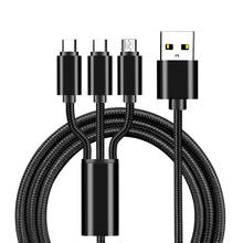 Micro cabo usb tipo c 3 em 1, para huawei honor 20 10 9 8 lite max 7c, cabo para carregamento de celular microusb 2024 - compre barato