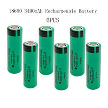 6Pcs 18650 Original  3.7V  Lithium  NCR18650 Rechargeable Battery 3400mAh NCR18650B  Li-ion  Batteries  For Flashlight 2024 - buy cheap
