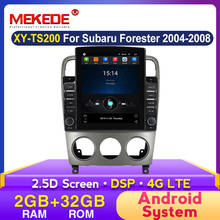 Mekede-reprodutor multimídia de vídeo e rádio para carro para subaru forester sg, android, dsp, 4g, lte, gps, tesla de navegação 2.5d, para os modelos de 2002 a 2008 2024 - compre barato