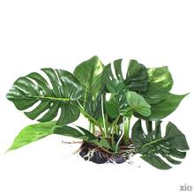 Искусственное зеленое пластиковое растение, пластиковое украшение для аквариума, украшение для аквариума 2024 - купить недорого
