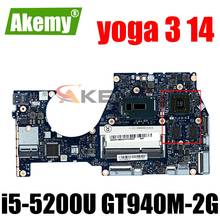 NM-A381 For Lenovo yoga 3 14 Laptop Motherboard nm-a381 i5-5200U CPU GT940M-2G Motherboard 100% Test original 2024 - buy cheap